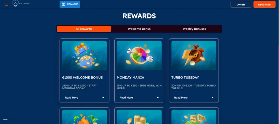 Bof Casino introductiebonussen